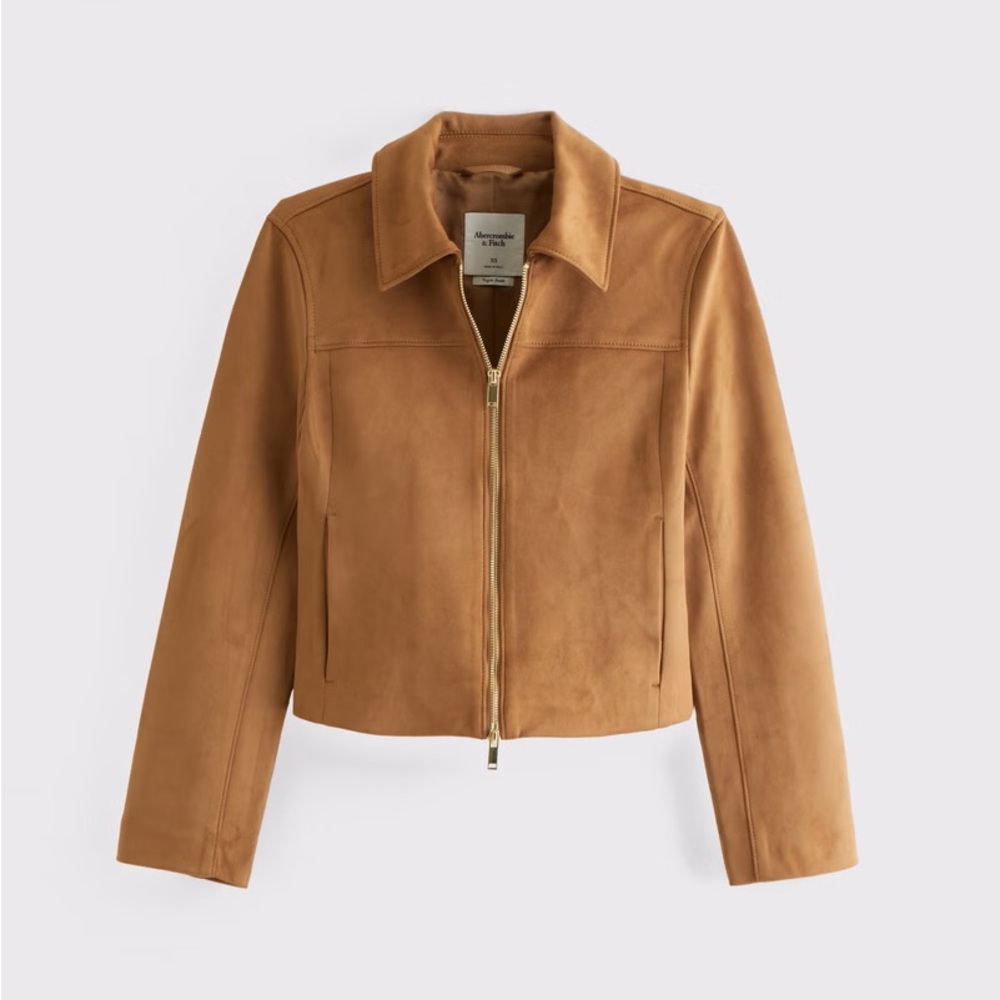 Abercrombie & Fitch Women's Suede Jacket in Brown